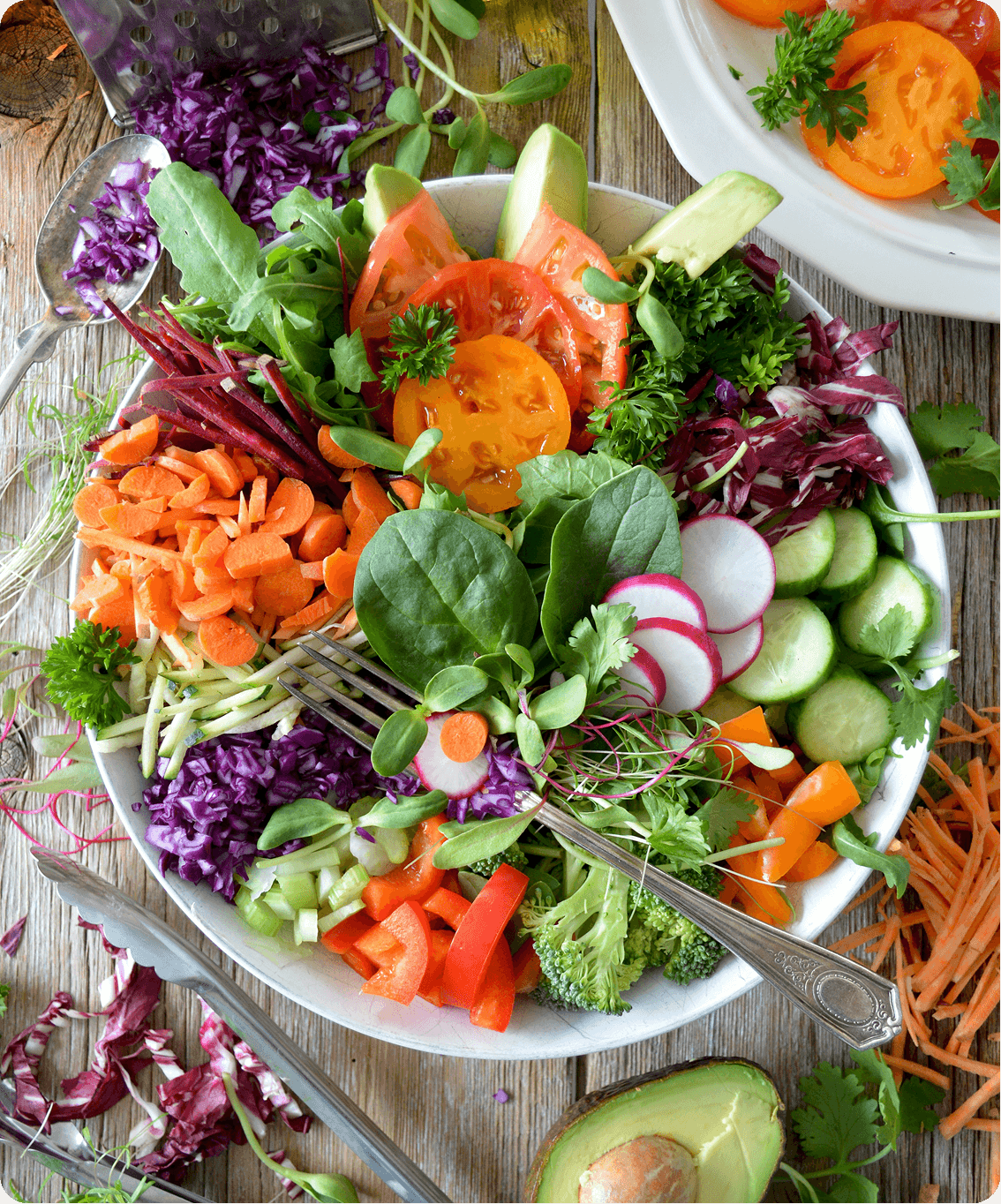 Fresh colorful vegetables